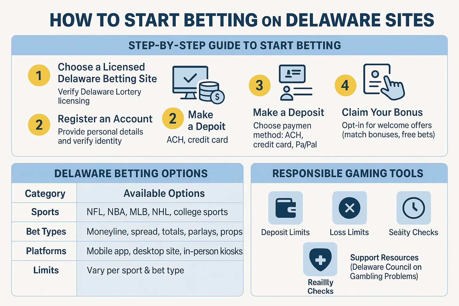 How to Start Betting on Delaware Sites